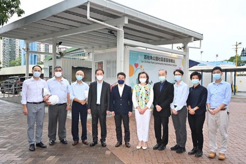 四新冠疫苗接種站投入服務 四新冠疫苗接種站投入服務