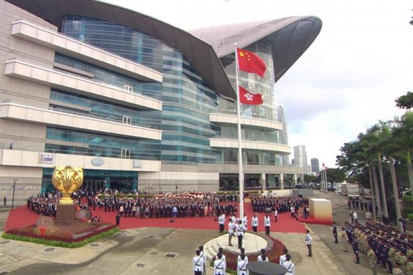 升旗禮賀國慶73周年 升旗禮賀國慶73周年
