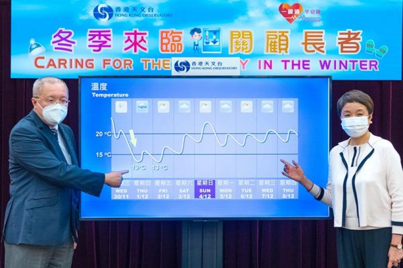 氣溫將驟降 市民宜注意保暖 氣溫將驟降 市民宜注意保暖