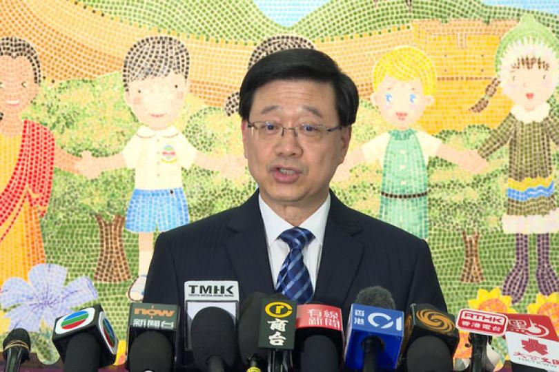 特首:夏寶龍肯定特區政府工作 特首:夏寶龍肯定特區政府工作