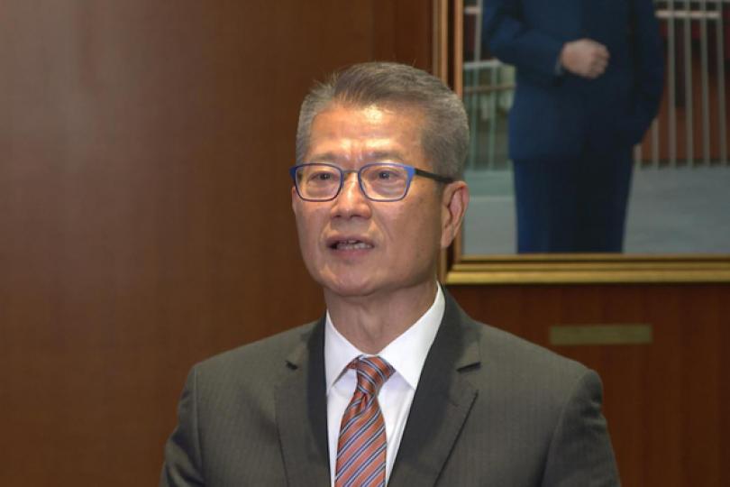 陳茂波歡迎撥款條例草案通過 陳茂波歡迎撥款條例草案通過