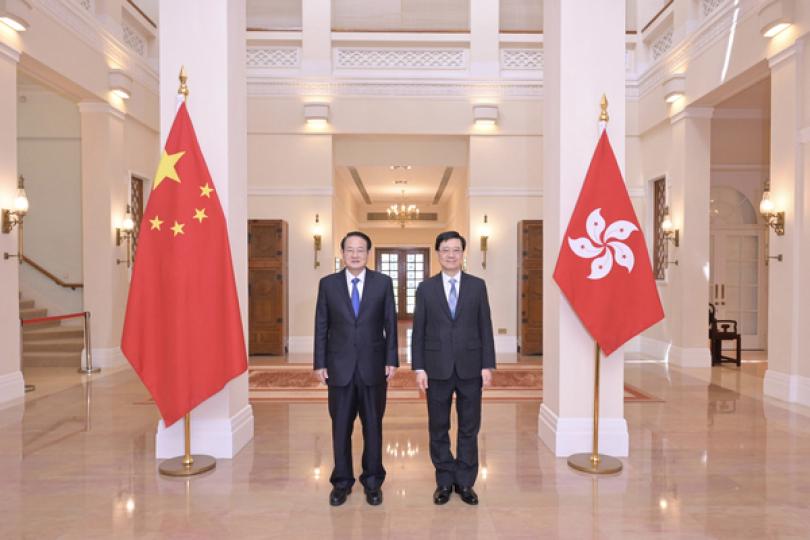李家超晤浙江省委書記 李家超晤浙江省委書記