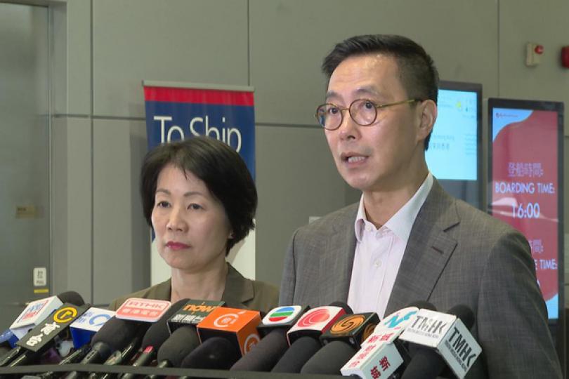 啟德郵輪碼頭接駁交通運作暢順 啟德郵輪碼頭接駁交通運作暢順