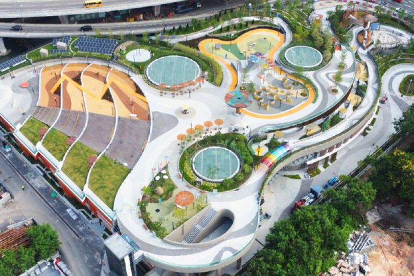 渠務署建設東九兩海濱 渠務署建設東九兩海濱