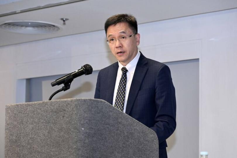 促進科研: 孫東在「產學研1+計劃」宣介會上致辭。 促進科研: 孫東在「產學研1+計劃」宣介會上致辭。