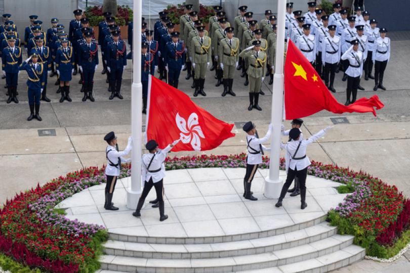 升旗禮賀國慶74周年 升旗禮賀國慶74周年