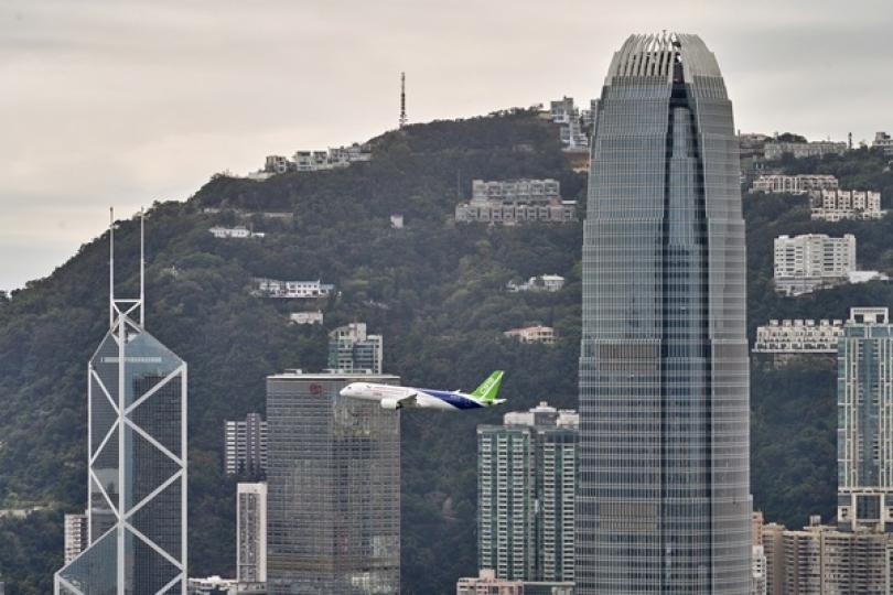 C919飛越維港 C919飛越維港