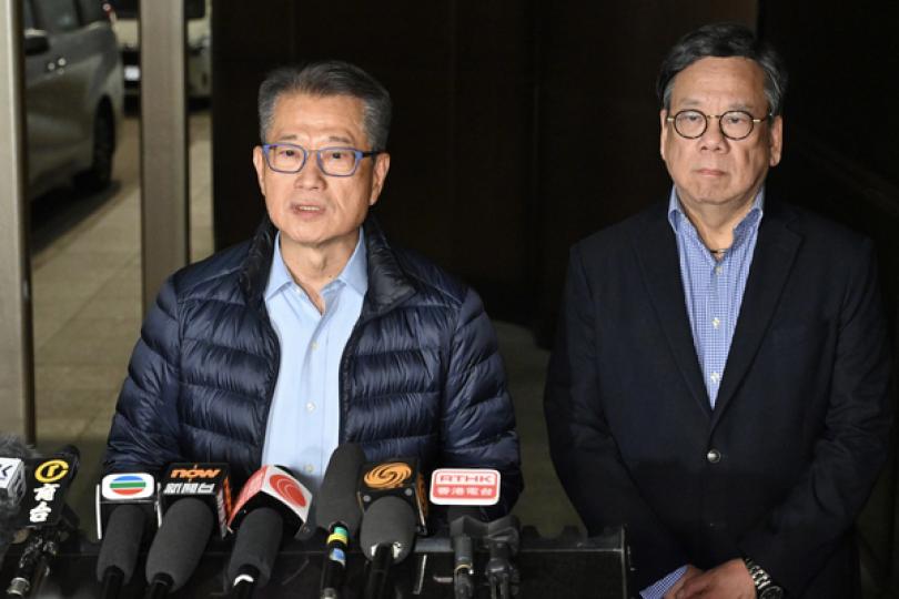 陳茂波總結瑞士之行 陳茂波總結瑞士之行