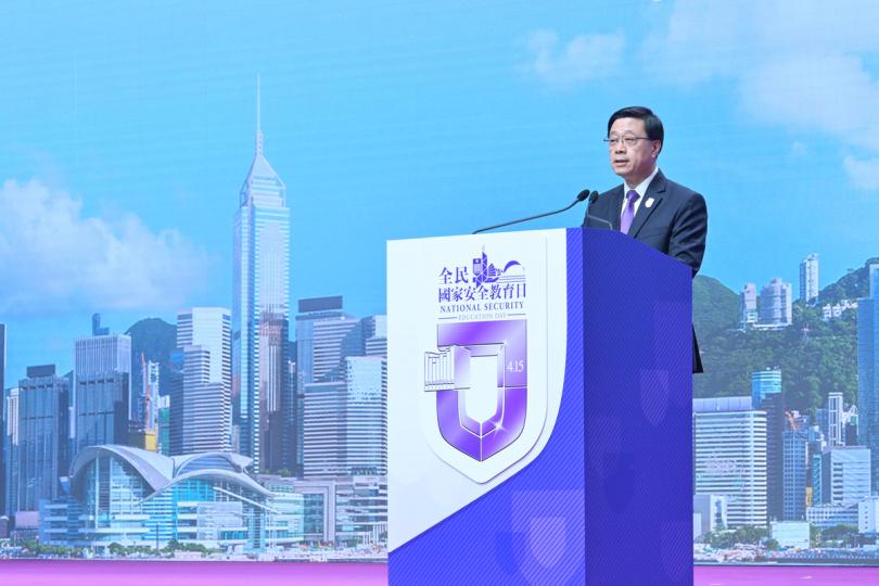 主題演說:  李家超在活動開幕典禮發表主旨致辭。