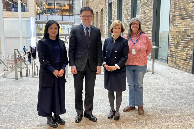 經驗交流: 孫東(左二)與Alison Nankivell(右二)會面。 經驗交流: 孫東(左二)與Alison Nankivell(右二)會面。