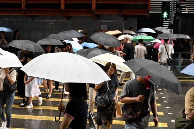 颱風桃芝襲港一人傷