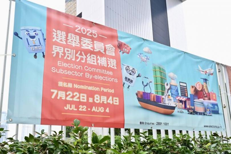 選委會界別分組補選接109份提名 選委會界別分組補選接109份提名