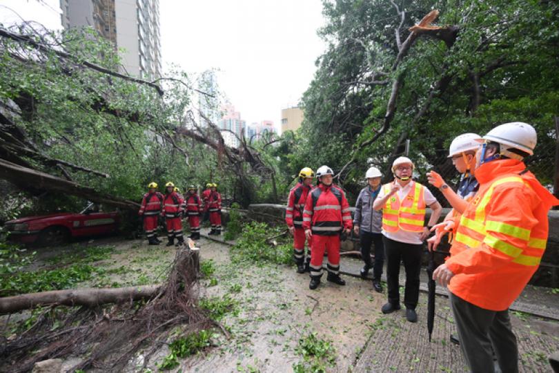 政府上下全力減低樺加沙對港影響