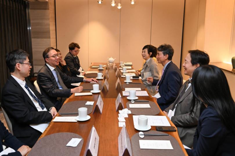 林定國晤韓國法律界加強合作 林定國晤韓國法律界加強合作