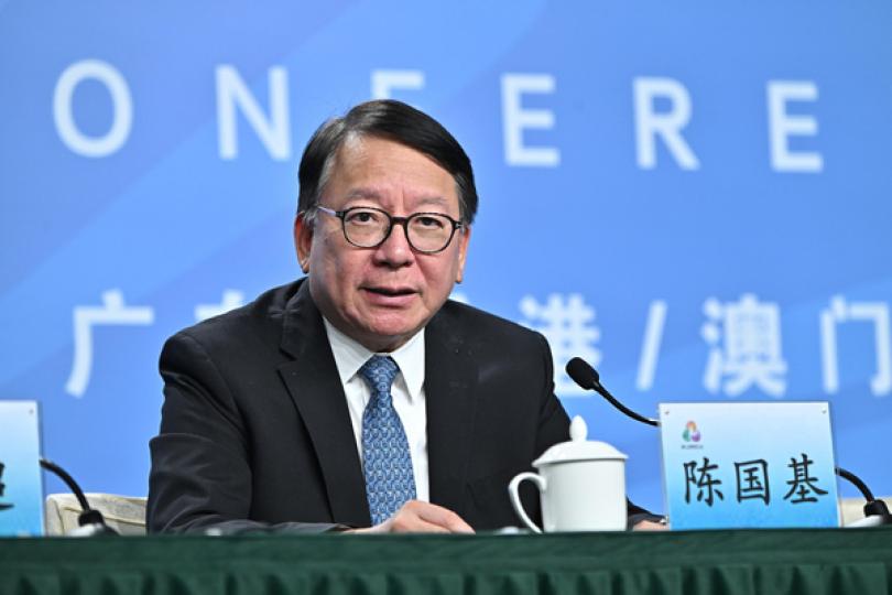 陳國基廣州出席全運會新聞發布會