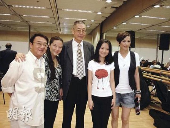 劉詩昆與好友孫穎、黎小田、余安安等綵排音樂會。（攝影/記者：林蘊兒）