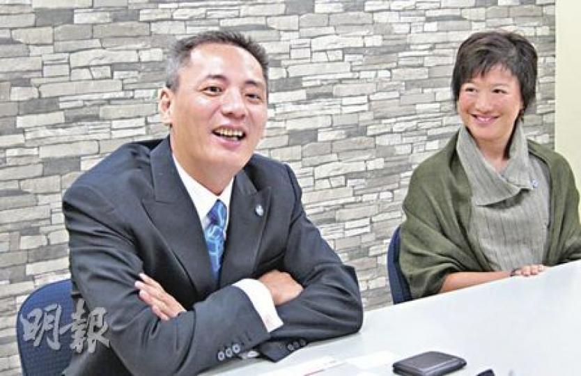 稻香集團主席鍾偉平希望日後開辦的稻苗學院可加強飲食業從業員的在職培訓，提高行內水平。（梁偉健攝）