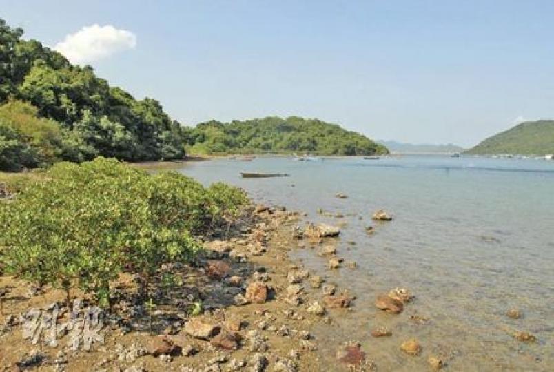 三門仔對開灣岸近日成為夜潛捉蟹熱點，有潛水專家提醒，上址除海泥較厚，亦可能有魚網等雜物藏於海牀，到上址潛泳必須小心。（劉友光攝）