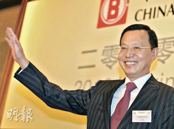 中國海外董事長孔慶平表示，中海外有信心完成全年合約銷售480萬平方米、每年淨利潤增長20%的目標。（劉焌陶攝）
