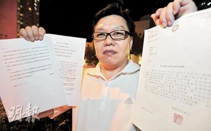 坐了11個半月寃獄始獲平反的胡慶佳，慨嘆寃獄令他身心受創，「頭家幾乎散晒」，為討回公道，他決定興訟向律政司、海關及原審裁判官索償5400萬元。（朱永倫攝）