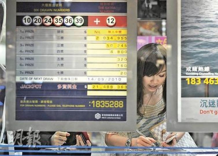 六合彩現時只接受「買號碼」的投注方法,設頭獎至七獎,玩法較為單調。(葉漢華攝)(明報製圖) 六合彩現時只接受「買號碼」的投注方法,設頭獎至七獎,玩法較為單調。(葉漢華攝)(明報製圖)