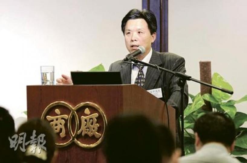 國家商務部研究院信用管理部主任韓家平表示,面對外圍環境不穩定,內地企業為求保留資金實力,欠款比例有上升趨勢。(余俊亮攝) 國家商務部研究院信用管理部主任韓家平表示,面對外圍環境不穩定,內地企業為求保留資金實力,欠款比例有上升趨勢。(余俊亮攝)