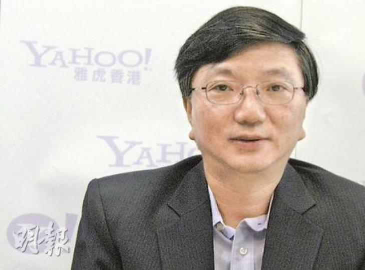 雅虎香港副總裁蔡寶德表示，今年底推出雅虎拍賣手機版，屬全球率先推出。（吳光熙攝）