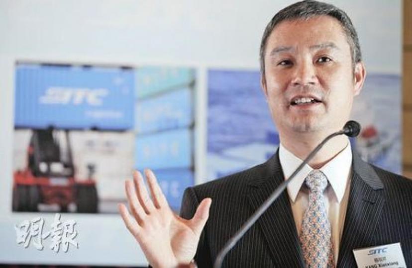 海豐國際執行董事兼首席執行官楊現祥說，美元疲弱不會影響集團收益，因集團收入結構均衡，包括日圓、人民幣和美元。（朱永倫攝）