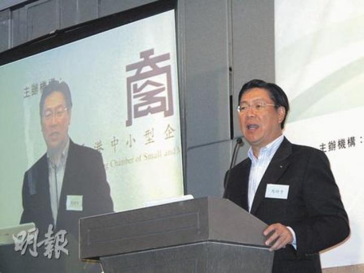 馬時亨讚政府今次出手遏炒家穩樓市措施做得好。(陳佩儀攝) 馬時亨讚政府今次出手遏炒家穩樓市措施做得好。(陳佩儀攝)
