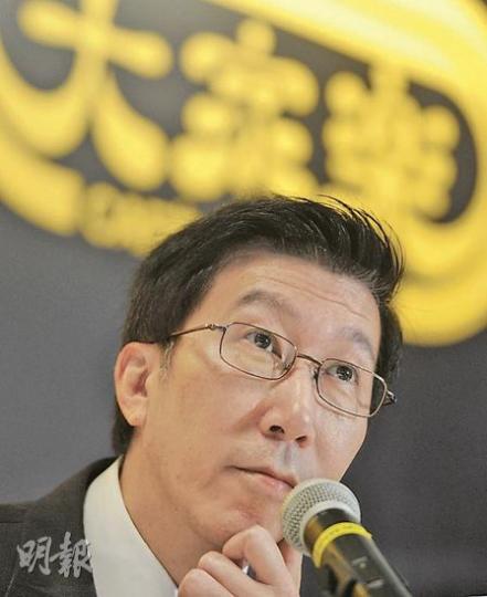 大家樂主席陳裕光昨日出席中期業績發布會,將近退休的他已陸續將業務交由管理層負責,他自認沒有政治智慧,無意擔任法定最低工資委員會。(朱永倫攝) 大家樂主席陳裕光昨日出席中期業績發布會,將近退休的他已陸續將業務交由管理層負責,他自認沒有政治智慧,無意擔任法定最低工資委員會。(朱永倫攝)