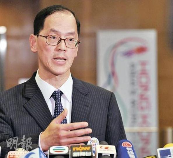民政事務局長曾德成說,廣州亞運後,本港支持申亞聲音明顯加大,當局有決心並盡力爭取立法會財委會支持。(劉焌陶攝) 民政事務局長曾德成說,廣州亞運後,本港支持申亞聲音明顯加大,當局有決心並盡力爭取立法會財委會支持。(劉焌陶攝)