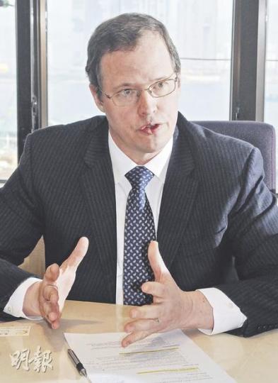 銀河娛樂財務總監戴力弘稱，為免兌換虧損，銀娛將會為人債對冲，但暫未有詳細定案。（陳淑安攝）