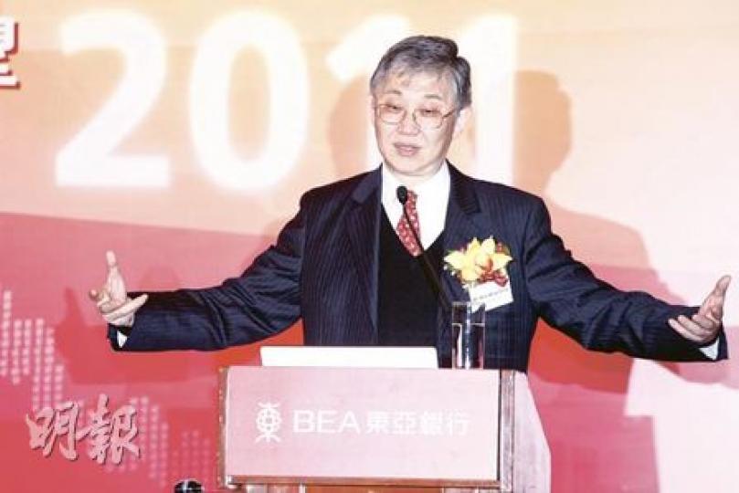 中原集團主席施永青預計,今年本港樓市整體交投將下跌兩成。(李紹昌攝) 中原集團主席施永青預計,今年本港樓市整體交投將下跌兩成。(李紹昌攝)
