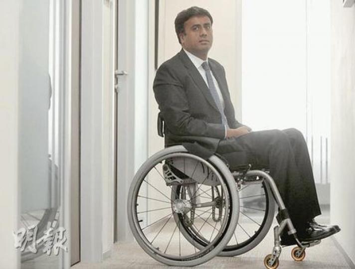 Ajmal Samuel認為，今年原定舉行的10公里賽事在公開接受報名一個月便因人數不足而取消，反映主辦單位欠缺誠意，令傷殘人士感覺被歧視。（余俊亮攝）