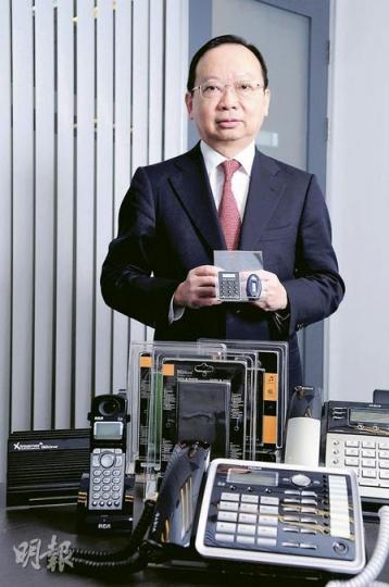 鄭衡嶽表示，中慧除在歐美主攻自家品牌之外，也針對代工冷門的電子產品，現時兩項業務的毛利率均高於同行平均數。（張智超攝）