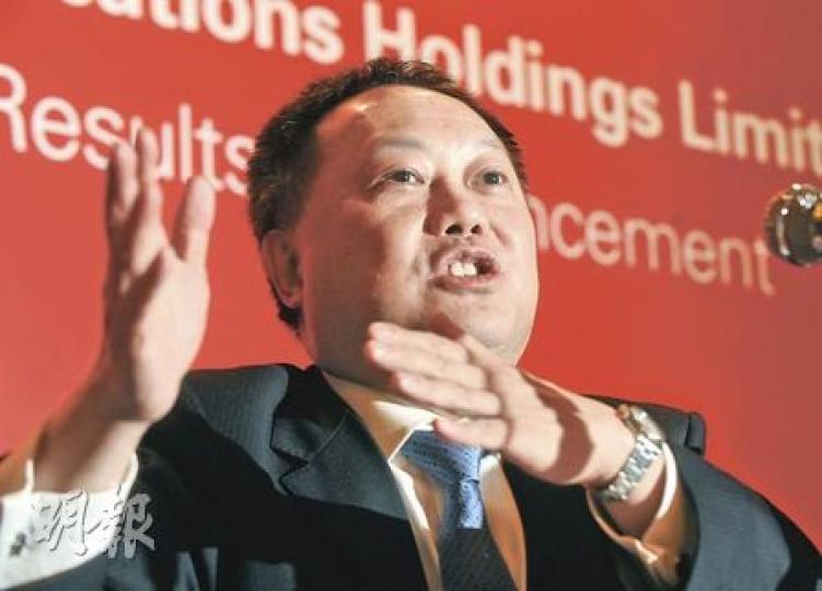 數碼通行政總裁黎大鈞表示,考慮到股價已經升了不少,希望藉派發紅股,增加市場流通量。(劉焌陶攝) 數碼通行政總裁黎大鈞表示,考慮到股價已經升了不少,希望藉派發紅股,增加市場流通量。(劉焌陶攝)