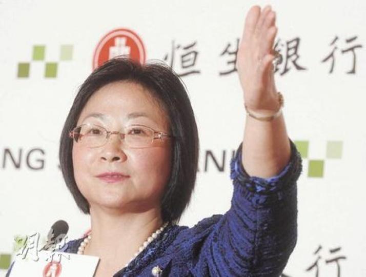 恒生副董事長兼行政總裁梁高美懿表示,在目前資本要求未明確情况下,須維持保守派息政策。(劉焌陶攝) 恒生副董事長兼行政總裁梁高美懿表示,在目前資本要求未明確情况下,須維持保守派息政策。(劉焌陶攝)