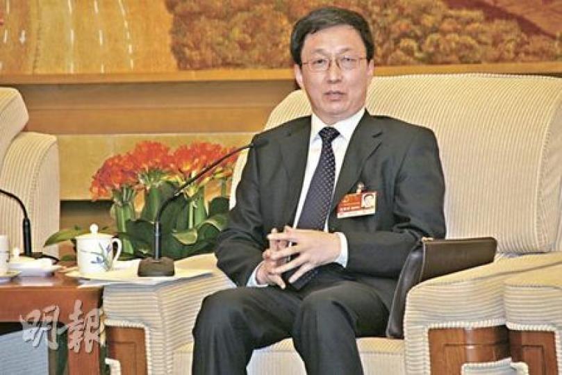 上海市市長韓正重申:「香港是我們學習和借鑑的榜樣。」(鍾沛權攝) 上海市市長韓正重申:「香港是我們學習和借鑑的榜樣。」(鍾沛權攝)