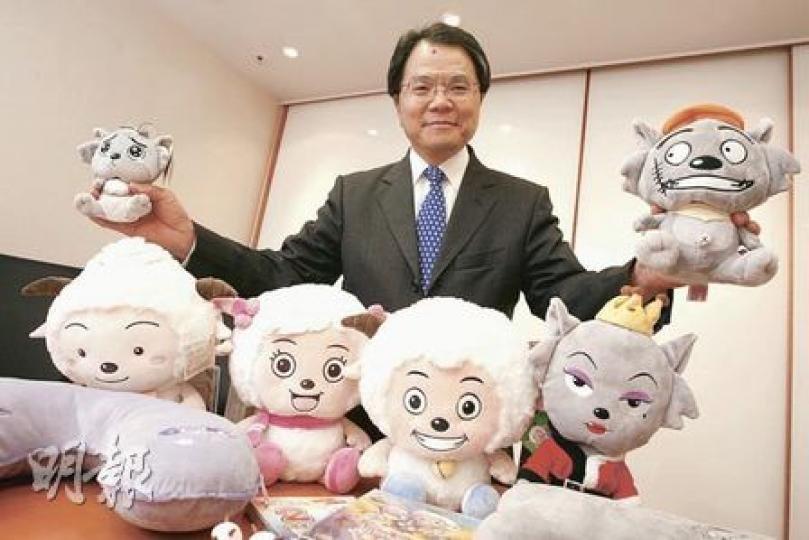 意馬主席梁伯韜指,意馬收購《喜羊羊》製作單位動漫火車後,日後亦會建立「喜羊羊」、「灰太狼」以外的其他角色。(李紹昌攝) 意馬主席梁伯韜指,意馬收購《喜羊羊》製作單位動漫火車後,日後亦會建立「喜羊羊」、「灰太狼」以外的其他角色。(李紹昌攝)