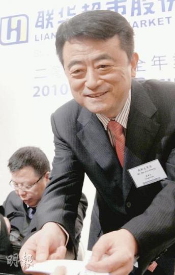聯華超市董事長馬新生表示,相信通脹對集團影響不大,利潤增長可大於成本增長,毛利率應可保持在14%。(劉焌陶攝) 聯華超市董事長馬新生表示,相信通脹對集團影響不大,利潤增長可大於成本增長,毛利率應可保持在14%。(劉焌陶攝)