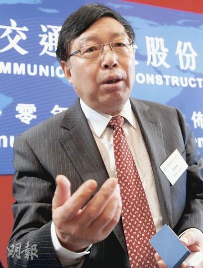 周紀昌表示,今年中交建的資本開支與去年相若,為153億元,主要用於投資疏浚船業務、製造疏浚船舶,以及添置大型機械設備。(劉焌陶攝) 周紀昌表示,今年中交建的資本開支與去年相若,為153億元,主要用於投資疏浚船業務、製造疏浚船舶,以及添置大型機械設備。(劉焌陶攝)