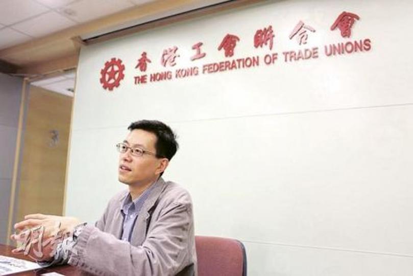工聯會理事長吳秋北。(陳家俊攝) 工聯會理事長吳秋北。(陳家俊攝)