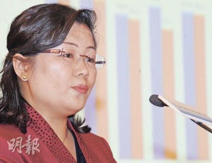 魏橋主席張紅霞預期,今年棉花價格將維持高位運行,但料成本可轉嫁下游客戶。(劉焌陶攝) 魏橋主席張紅霞預期,今年棉花價格將維持高位運行,但料成本可轉嫁下游客戶。(劉焌陶攝)