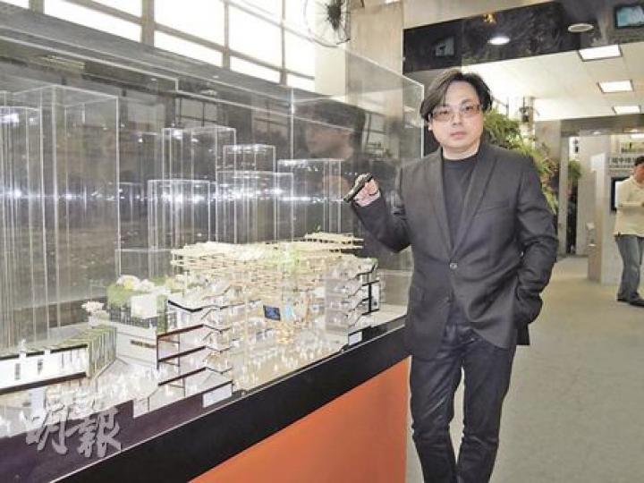 建築設計師何周禮的設計將中環街市內部六成結構拆除,擴闊中庭以增加更多樓面面積,可以有更多活動吸引人流。(周展鴻攝) 建築設計師何周禮的設計將中環街市內部六成結構拆除,擴闊中庭以增加更多樓面面積,可以有更多活動吸引人流。(周展鴻攝)