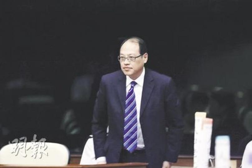 曾捐600萬元舉辦東亞運動會的立法會議員林大輝,開腔要求政府「回水」,反對把盈餘撥入庫房。(郭慶輝攝) 曾捐600萬元舉辦東亞運動會的立法會議員林大輝,開腔要求政府「回水」,反對把盈餘撥入庫房。(郭慶輝攝)