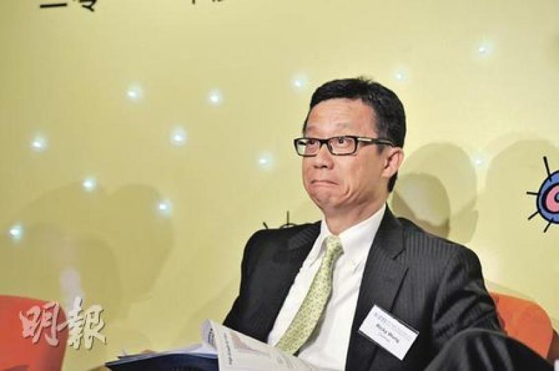 城市電訊主席王維基說,未知免費電視牌照是否年底獲批,自己也是看報紙才知。(葉漢華攝) 城市電訊主席王維基說,未知免費電視牌照是否年底獲批,自己也是看報紙才知。(葉漢華攝)