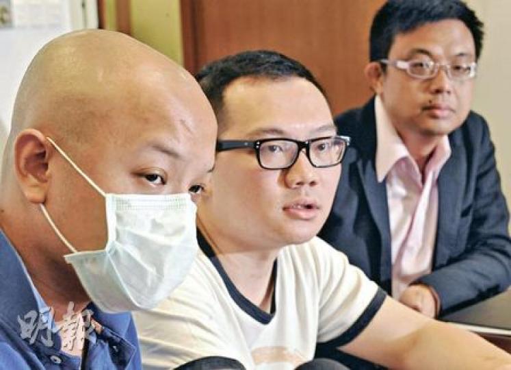 陸先生(中)冀盡快與高盛開會。右為涂謹申。(劉焌陶攝) 陸先生(中)冀盡快與高盛開會。右為涂謹申。(劉焌陶攝)