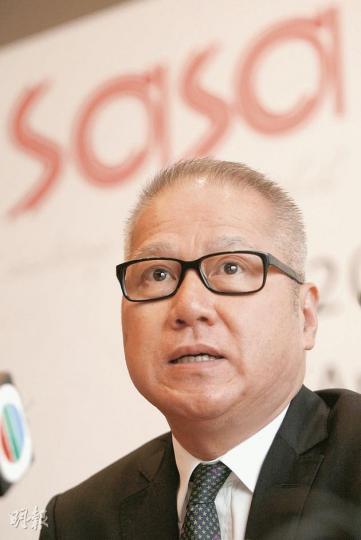 儘管第2季銷售增速比首季倒退,莎莎國際 主席郭少明預估全年仍可維持接近30%的整體銷售增長。(郭慶輝攝) 儘管第2季銷售增速比首季倒退,莎莎國際 主席郭少明預估全年仍可維持接近30%的整體銷售增長。(郭慶輝攝)