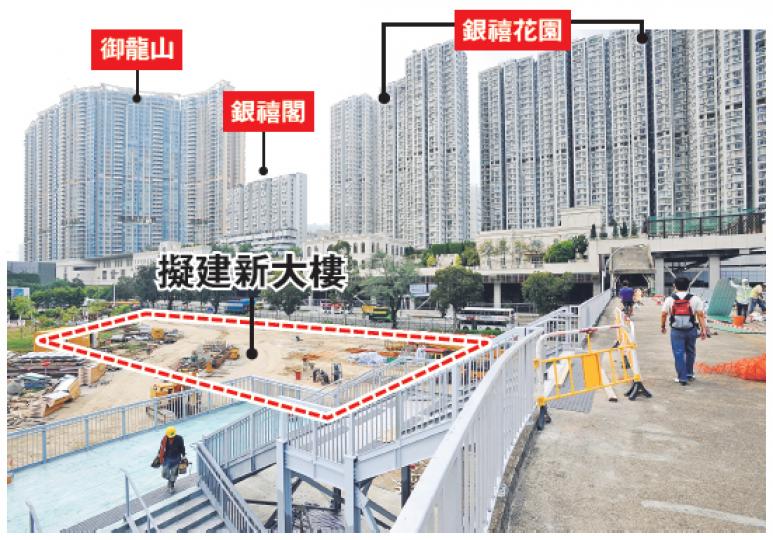 馬會擬於沙田馬場內的北面停車場側興建新辦公大樓,遭鄰近居民強烈反對。圖左為御龍山,右為銀禧花園。(何家達攝) 馬會擬於沙田馬場內的北面停車場側興建新辦公大樓,遭鄰近居民強烈反對。圖左為御龍山,右為銀禧花園。(何家達攝)