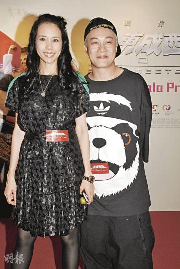 陳奕迅與莫文蔚前晚出席《東成西就》首映。（攝影﹕孫華中）